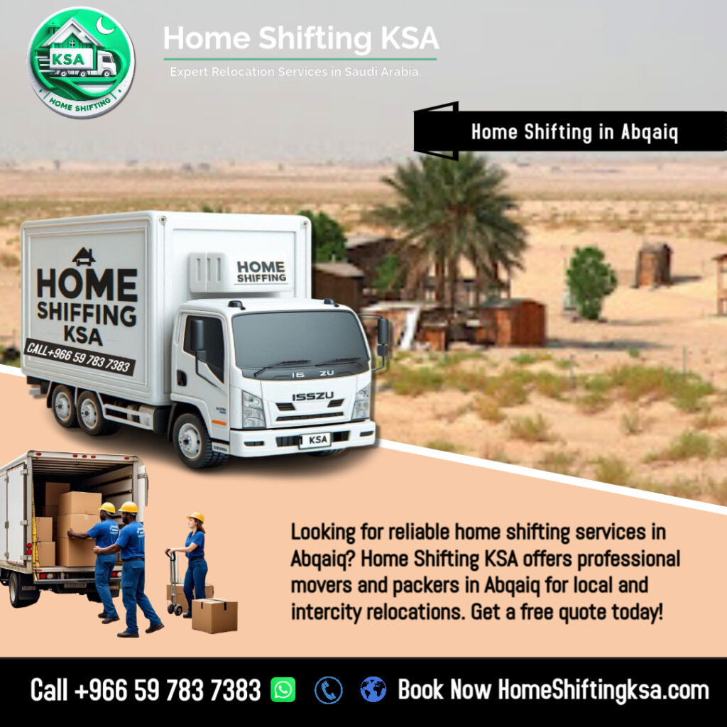 Home Shifting in Abqaiq